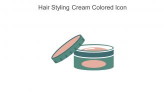 Hair Styling Cream Colored Icon In Powerpoint Pptx Png And Editable Eps Format