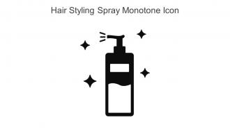 Hair Styling Spray Monotone Icon In Powerpoint Pptx Png And Editable Eps Format
