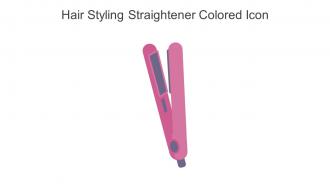 Hair Styling Straightener Colored Icon In Powerpoint Pptx Png And Editable Eps Format