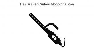 Hair Waver Curlers Monotone Icon In Powerpoint Pptx Png And Editable Eps Format