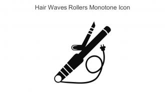 Hair Waves Rollers Monotone Icon In Powerpoint Pptx Png And Editable Eps Format