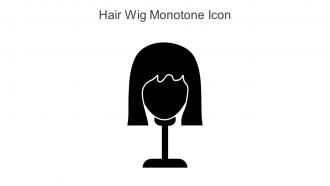 Hair Wig Monotone Icon In Powerpoint Pptx Png And Editable Eps Format