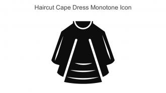 Haircut Cape Dress Monotone Icon In Powerpoint Pptx Png And Editable Eps Format