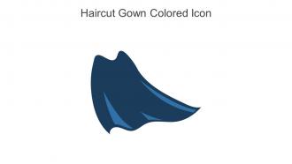 Haircut Gown Colored Icon In Powerpoint Pptx Png And Editable Eps Format