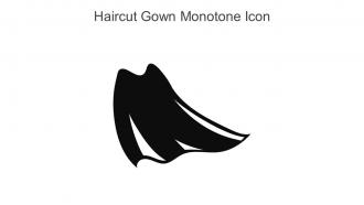 Haircut Gown Monotone Icon In Powerpoint Pptx Png And Editable Eps Format