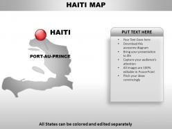 Haiti country powerpoint maps