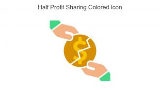 Half Profit Sharing Colored Icon In Powerpoint Pptx Png And Editable Eps Format