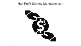 Half Profit Sharing Monotone Icon In Powerpoint Pptx Png And Editable Eps Format
