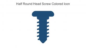 Half Round Head Screw Colored Icon In Powerpoint Pptx Png And Editable Eps Format