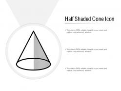 Half shaded cone icon