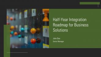 Half Year Integration Roadmap For Business Solutions PPT Structure AT