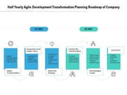 Half Yearly Agile Development Transformation Planning Roadmap Of Company