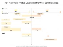 Half Yearly Agile Product Development For User Sprint Roadmap