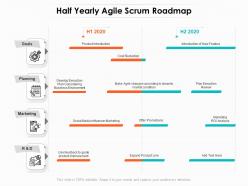 Half yearly agile scrum roadmap
