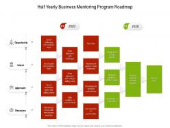 Half yearly business mentoring program roadmap