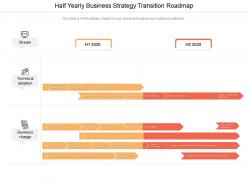 Half yearly business strategy transition roadmap