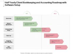 Half yearly client bookkeeping and accounting roadmap with software setup
