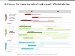 Half Yearly Company Marketing Roadmap With SEO Optimization