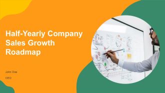 Half Yearly Company Sales Growth Roadmap PPT Designs AT