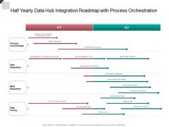 Half yearly data hub integration roadmap with process orchestration