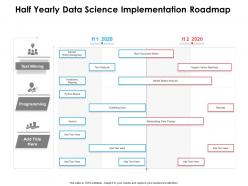 Half yearly data science implementation roadmap