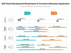 Half yearly development roadmap for e commerce business application