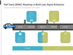 Half yearly dmaic roadmap to build lean sigma enterprise