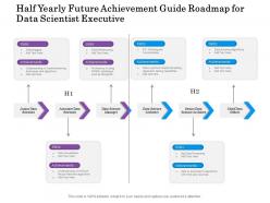 Half yearly future achievement guide roadmap for data scientist executive