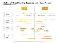 Half yearly grant funding roadmap for business process