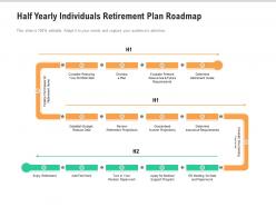Half yearly individuals retirement plan roadmap