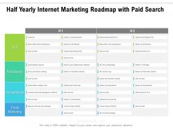 Half yearly internet marketing roadmap with paid search
