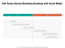 Half yearly internet marketing roadmap with social media