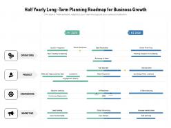 Half yearly long term planning roadmap for business growth