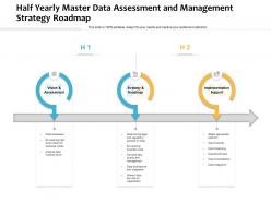 Half Yearly Master Data Assessment And Management Strategy Roadmap
