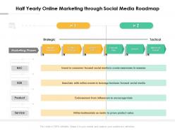 Half yearly online marketing through social media roadmap