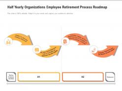 Half yearly organizations employee retirement process roadmap