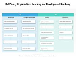 Half yearly organizations learning and development roadmap