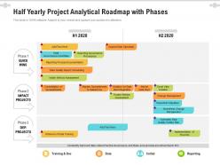 Half yearly project analytical roadmap with phases