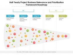 Half yearly project business relevance and prioritization framework roadmap
