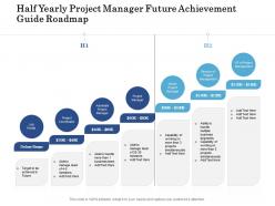 Half yearly project manager future achievement guide roadmap