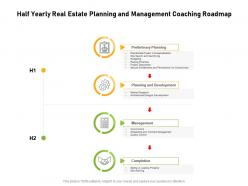 Half yearly real estate planning and management coaching roadmap