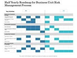 Half yearly roadmap for business unit risk management process