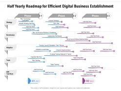 Half yearly roadmap for efficient digital business establishment