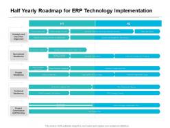 Half yearly roadmap for erp technology implementation