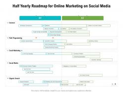 Half yearly roadmap for online marketing on social media
