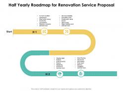 Half Yearly Roadmap For Renovation Service Proposal