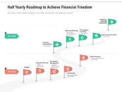 Half yearly roadmap to achieve financial freedom