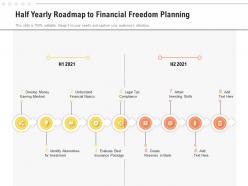 Half Yearly Roadmap To Financial Freedom Planning