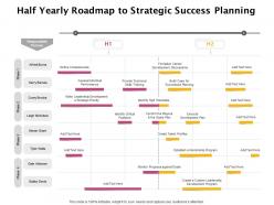 Half yearly roadmap to strategic success planning