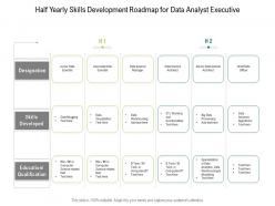 Half Yearly Skills Development Roadmap For Data Analyst Executive